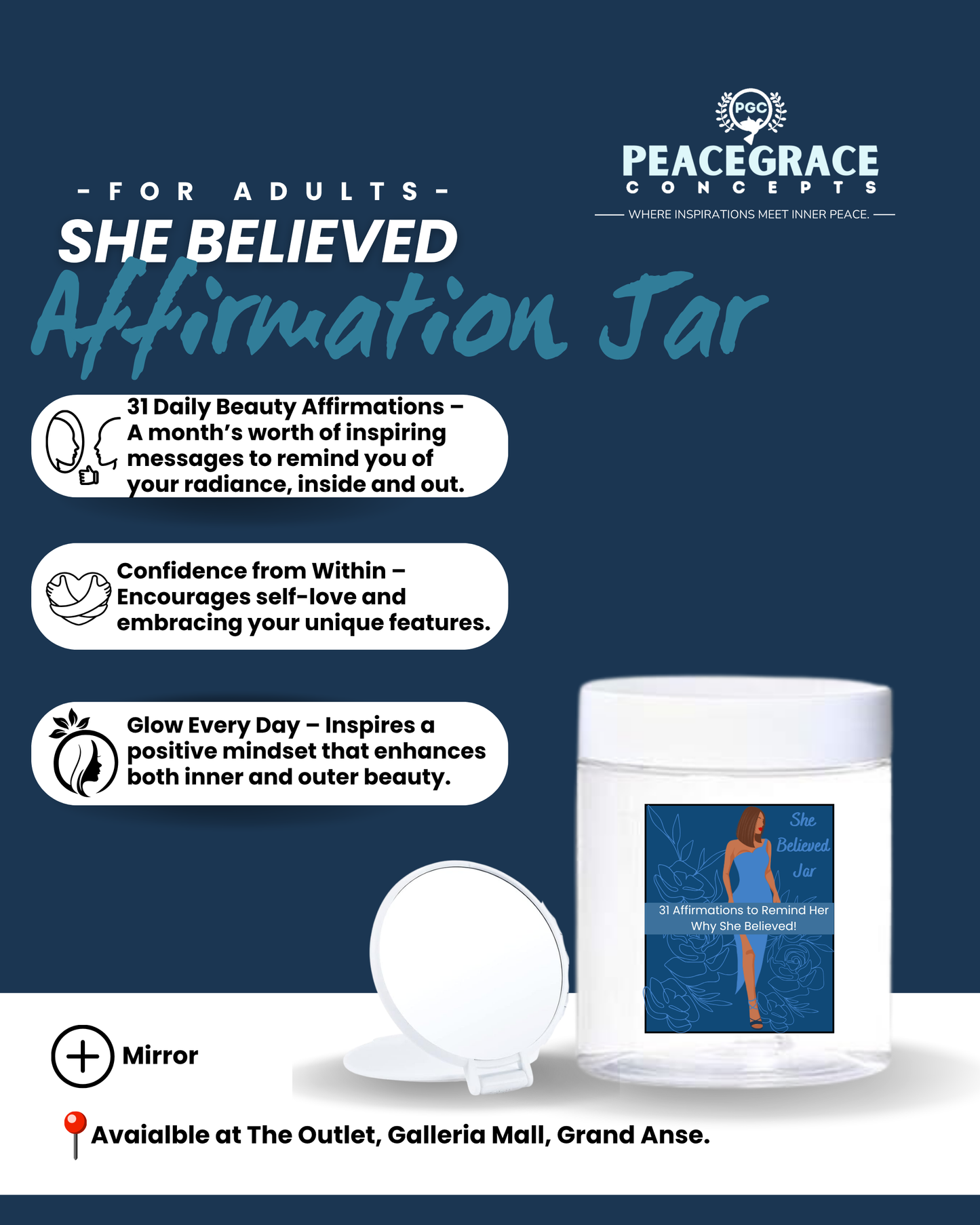 She Believed Affirmation Jar